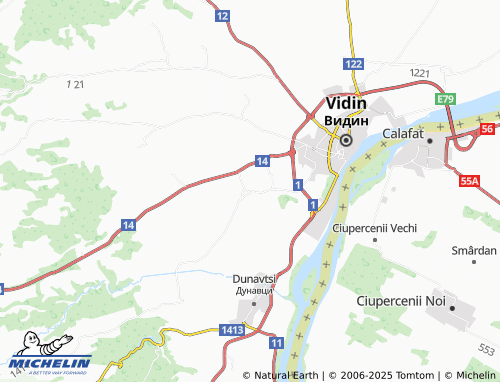 MICHELIN-Landkarte Slana bara - ViaMichelin