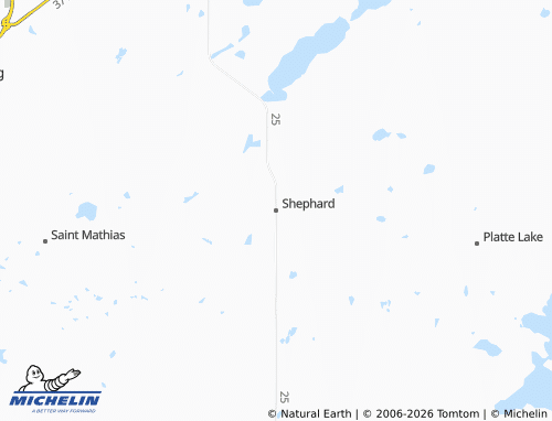 Mapa MICHELIN Shephard - ViaMichelin