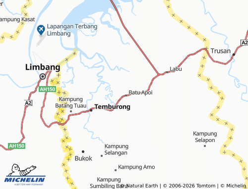 MICHELIN-Landkarte Kampung Negalang Ering - ViaMichelin