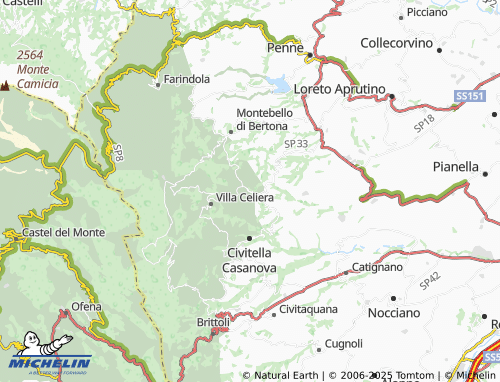MICHELIN Vestea map - ViaMichelin