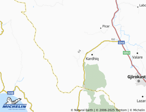 MICHELIN Zhulat map - ViaMichelin