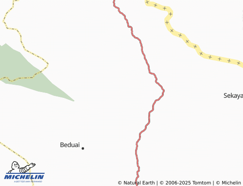 MICHELIN Raut Muara map - ViaMichelin