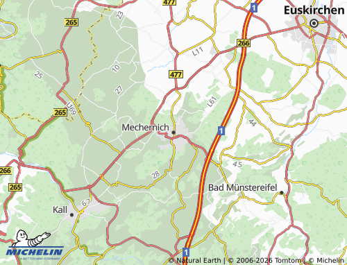 MICHELIN Mechernich map - ViaMichelin