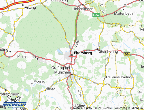 Mapa MICHELIN Ebersberg - ViaMichelin