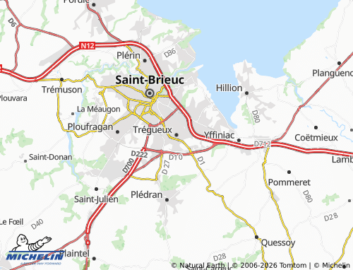 Carte MICHELIN Trégueux - ViaMichelin