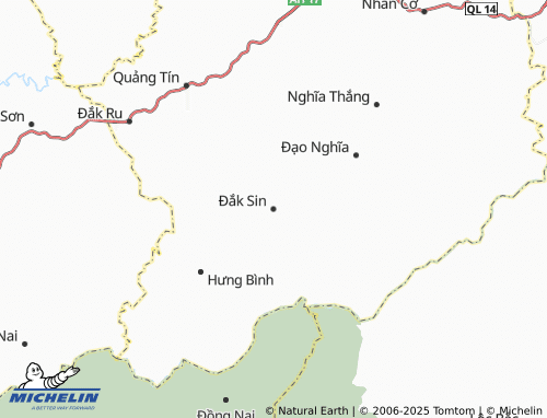 Kaart MICHELIN Đắk Sin - ViaMichelin