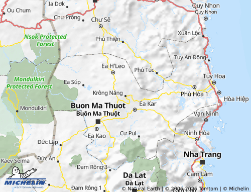 MICHELIN Krông Năng map - ViaMichelin