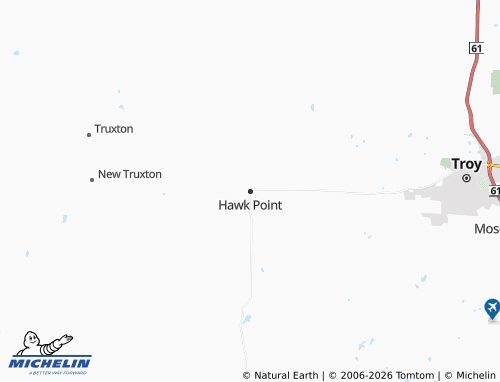 Mappa MICHELIN Hawk Point - ViaMichelin