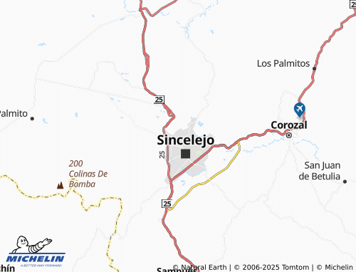 MICHELIN Altos del Rosario map - ViaMichelin