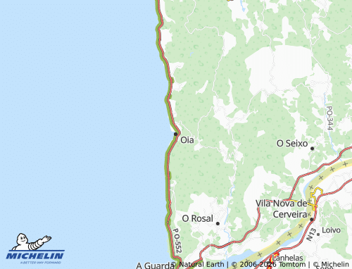 Mapa MICHELIN Oia (Santa María) - ViaMichelin