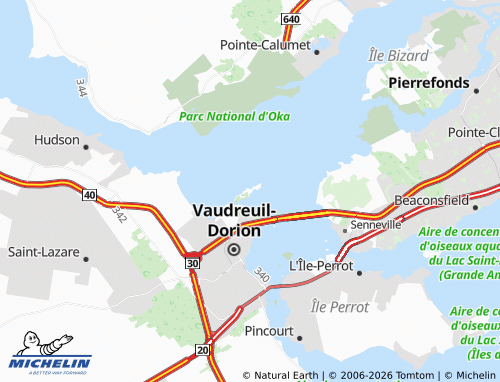MICHELIN L'Île-Cadieux map - ViaMichelin