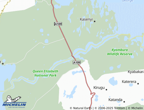 MICHELIN Katunguru map - ViaMichelin