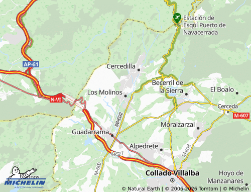 MICHELIN-Landkarte Los Molinos - ViaMichelin