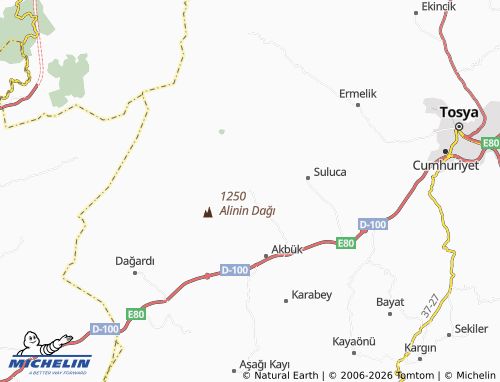 MICHELIN Çifter map - ViaMichelin