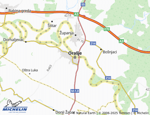 MICHELIN-Landkarte Orašje - ViaMichelin