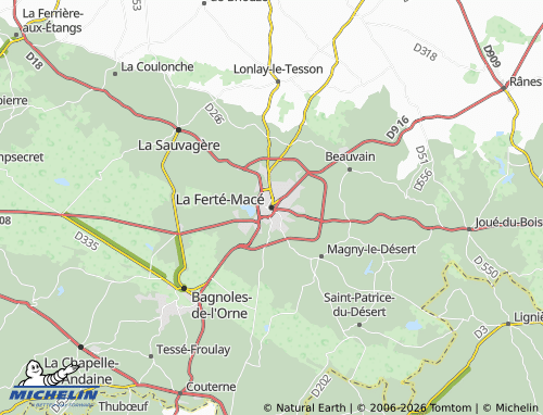 Mappa MICHELIN La Ferté-Macé - ViaMichelin