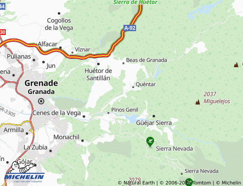 Carte MICHELIN Dúdar - ViaMichelin
