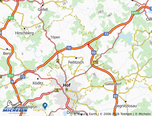 Mappa MICHELIN Feilitzsch - ViaMichelin