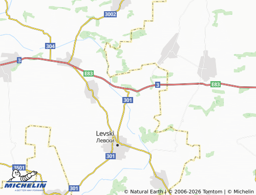 MICHELIN Kozar Belene map - ViaMichelin