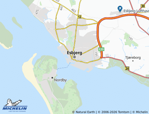 Mapa MICHELIN Esbjerg - ViaMichelin