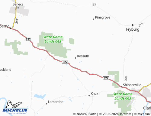 Mappa MICHELIN Kossuth - ViaMichelin