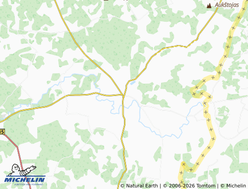 MICHELIN Turgeliai map - ViaMichelin