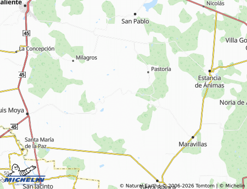 MICHELIN Santo Tomás map - ViaMichelin
