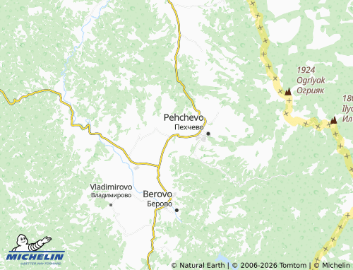 Mapa MICHELIN Chiflik - ViaMichelin