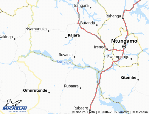 MICHELIN Ruyanja map - ViaMichelin