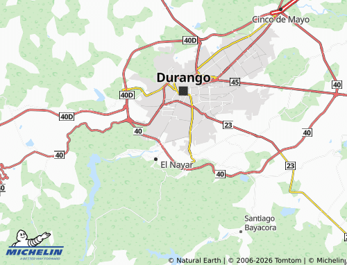 Mappa MICHELIN Durango Nuevo II - ViaMichelin