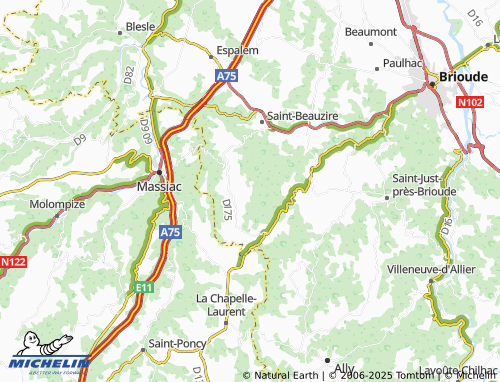 Carte MICHELIN Cistrières - ViaMichelin