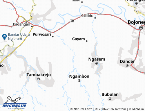 Carte MICHELIN Ngrejeng - ViaMichelin