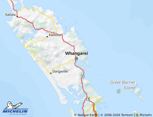 Mapa MICHELIN Whangarei - ViaMichelin