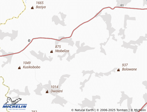 Kaart MICHELIN KwaMbozwana - ViaMichelin