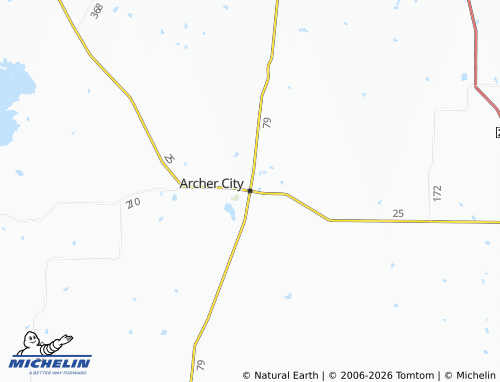Carte MICHELIN Archer City - ViaMichelin