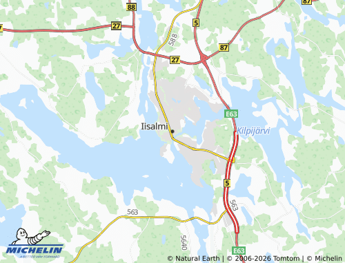 MICHELIN-Landkarte Iisalmi - ViaMichelin