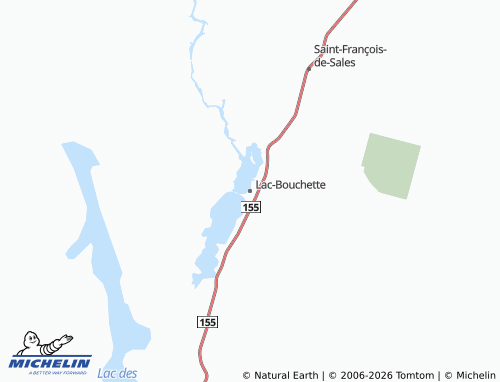 MICHELIN-Landkarte Lac-Bouchette - ViaMichelin