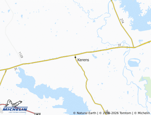 Mappa MICHELIN Kerens - ViaMichelin