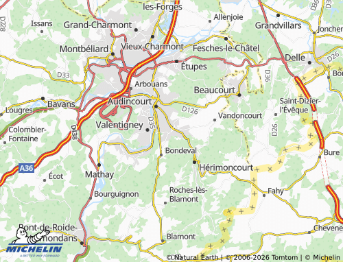 MICHELIN-Landkarte Seloncourt - ViaMichelin