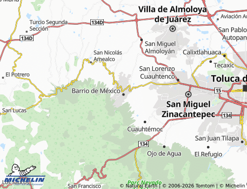 MICHELIN Barrio de México map - ViaMichelin