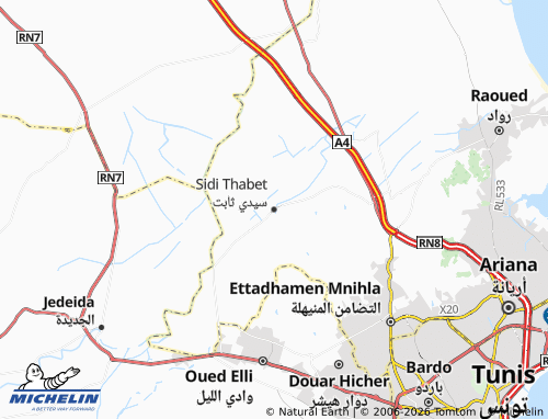 MICHELIN Seedi Thabit map - ViaMichelin