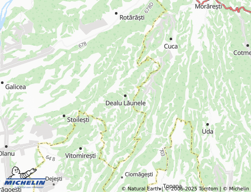 MICHELIN Dealu Lăunele map - ViaMichelin