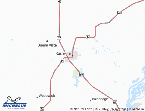 Mappa MICHELIN Rushville - ViaMichelin