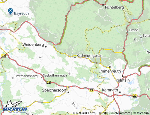 Mapa MICHELIN Kirchenpingarten - ViaMichelin