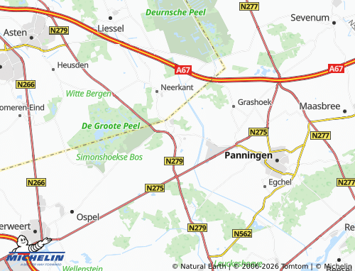 Carte MICHELIN Meijel - ViaMichelin