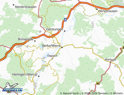 MICHELIN Berka/Werra map - ViaMichelin