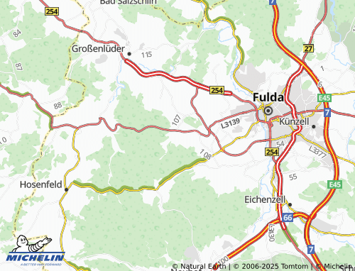 MICHELIN Oberrode map - ViaMichelin