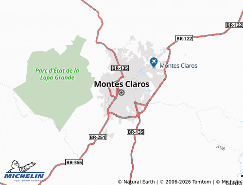 Mappa MICHELIN Montes Claros - ViaMichelin