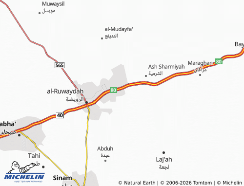 MICHELIN-Landkarte al-Wadi - ViaMichelin