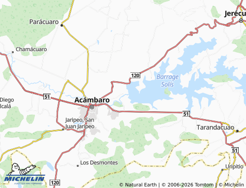 MICHELIN Solís map - ViaMichelin